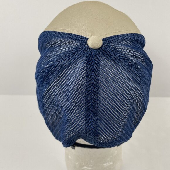 Columbia Trucker Snapback Hat Adults Canvas Mesh Outdoors Fish Hike Raised Logo - Picture 4 of 8